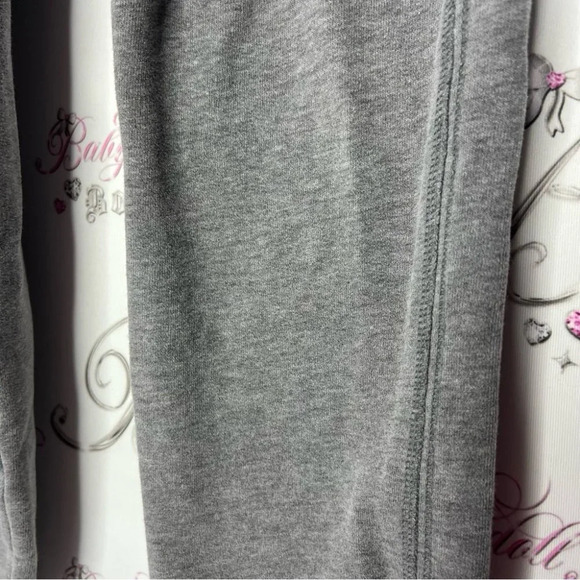 Abercrombie & fitch jogger sweatpants grey with  red logo on leg vintage Y2K - Picture 5 of 8